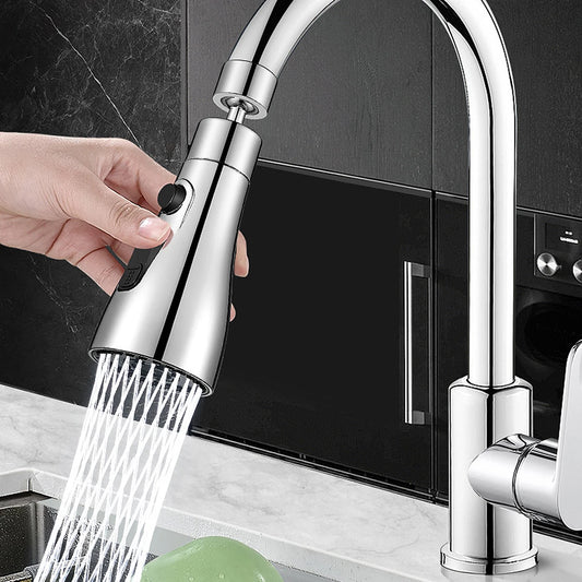 Faucet Extender 360° Universal Rotation Extension Splash Proof Aerator 3 Modes Kitchen Sink Accessory With Universal Adapter