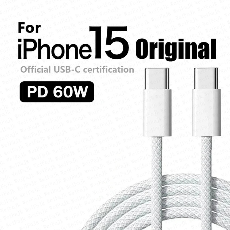 For Apple 30W Original Cable For iPhone 14 13 12 11 15 Pro Max Mini X XS XR 8 Plus Charger Fast Charging Data Cable Accessories